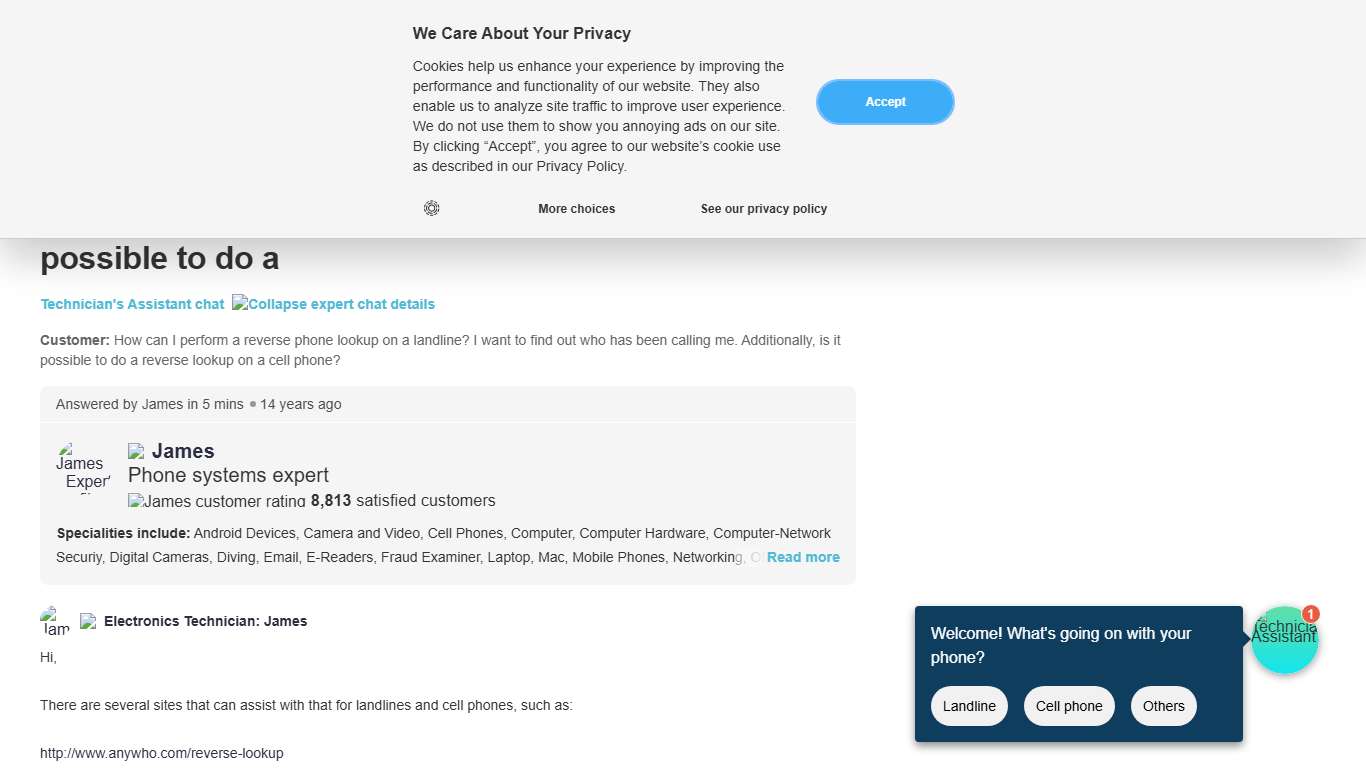 Reverse Phone Number Lookup for Landline and Cell Phones - Expert Q&A